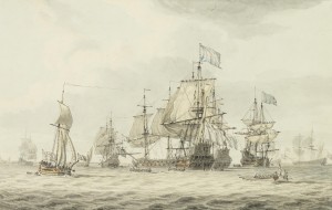 A Squadron of the Fleet making ready to sail